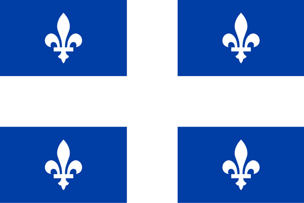 This flag features the fleur-de-lis, a symbol that was also on the pre-revolutionary national flags of France.