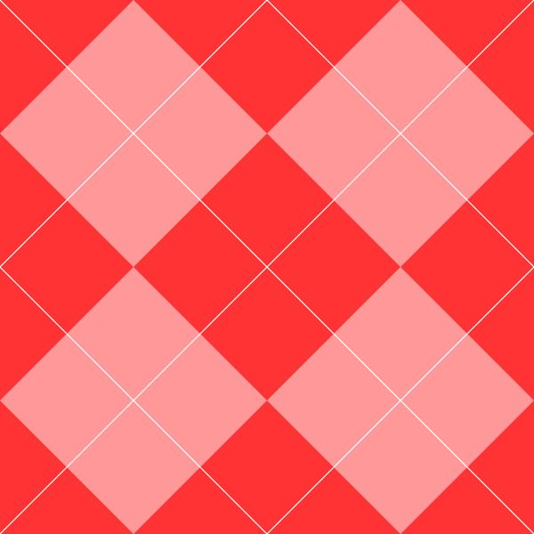 Overlapping diamonds, like the ones traditionally seen on vests and golf socks. (A)